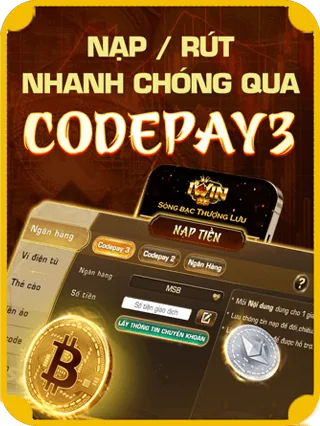Nạp rút nhanh chóng qua CodePay3